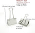 Nctinystore Binder Clips Little a bit Smaller Than Medium Clips Metal Clamp 1-in / 25-mm (Silver, 24-Count) by Universal metal clips