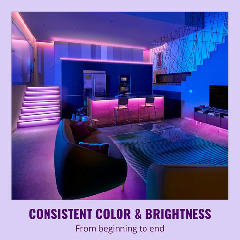 Sunset Preset 100 WiZ Connected Smart Light Strip - to Sunrise Automation + Light Modes + Control with Voice or App