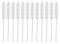 EISCO 12PK Bristle Cleaning Brushes, 9" with Fan-Shaped Ends - Twisted Stainless Steel Wire Handle