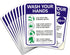 Hand Washing Sticker, 10 Pack 10" x 7" Decals, Please Wash Your Hands Self-Adhesive Vinyl Sign for Indoor & Outdoor