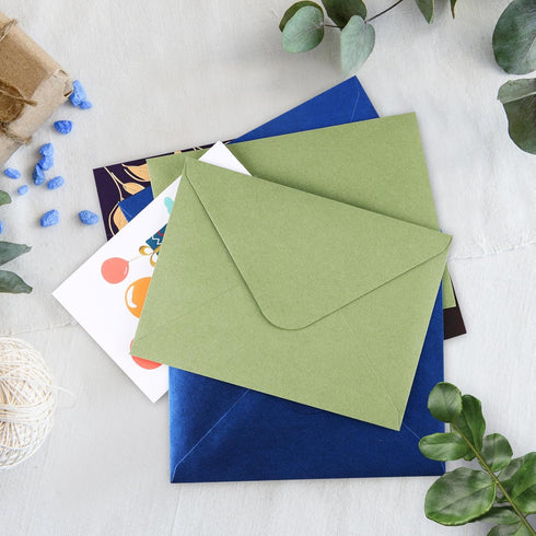 Granhoolm 25 Pack 4x6 Envelopes, A6 Invitation Envelopes 6.5 x 4.75 for Weddings, Parties, Greeting Cards