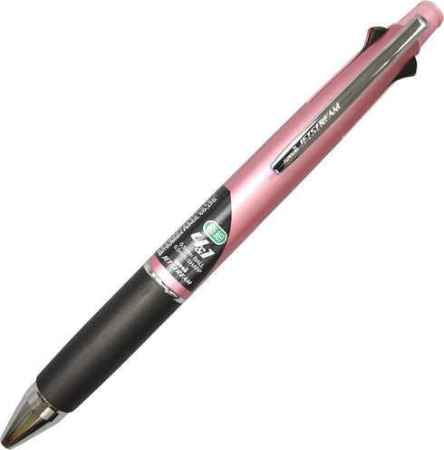 Uni Jetstream Multi Function Pen, 4 Color Ballpoint Pen, Light Pink Barrel