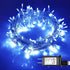 ILLUMINEW 300 LED Blue Outdoor Indoor String Lights, Safety Plug in 8