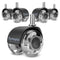 Office Chair Caster Wheels Set of 5, Heavy Duty 2'' Mute Rubber Casters for Hardwood Floors and Carpet, Universal Fit