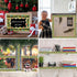 Christmas Magnetic Bulletin Board Border 24 Pcs 23.6 Ft Xmas Lights Magnet Decoration Strips for Classroom Office