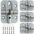 LifCratms 4 Pcs Adjustable Locking Hinges, 180 Degree Folding Table Hinge, Zinc Alloy,