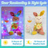 cshare 16.4ft 50LED Easter String Lights Battery Operated, Pastel Easter Lights with Timer White Wire Fairy Lights