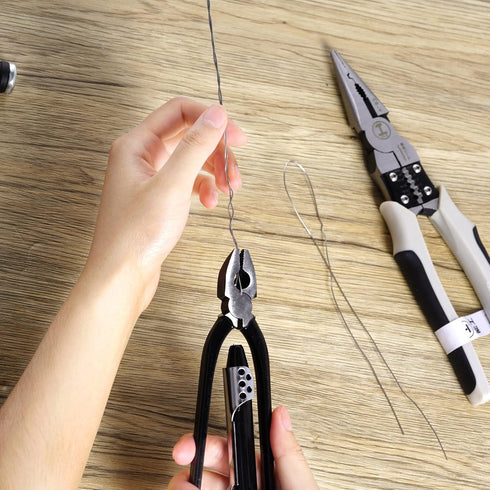6 Inch Safety Wire Pliers, Heavy Duty Wire Twisting Tool with 25' Stainless Steel Wire for Aircraft Machinery Vehicles