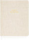Sugar Paper Undated Daily Planner - Fabric Cover, 7 x 9 Inches Hardcover Weekly Planner (Flax)
