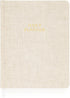 Sugar Paper Undated Daily Planner - Fabric Cover, 7 x 9 Inches Hardcover Weekly Planner (Flax)