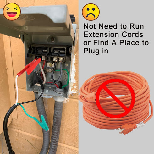 HVAC Adaptor Cord: Heavy Duty Compatible with Yellow Jacket 69522 Tools and Circuit Breaker Finder Kit