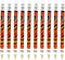 Zebra Cadoozle Mini Mechanical Pencil - 0.7mm Lead, Novelty Tiger Animal Print, Pack of 10