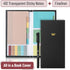 Mr. Pen Transparent Sticky Note Set, 410 Pack, Divider Tabs, Morandi Colors, Translucent Sticky Notes for Planner