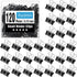 Small Binder Clips, 120 Pack, 3/4 Inch Width, Black Binder Clips, Mini Paper Clamps for Office Supplies
