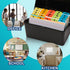 chell 5x8 Pack 50 Plastic Index Card Dividers, Heavyweight Poly Index Card Guides A-Z for Flash Cards and Recipe Cards