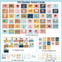 Blosssound 34 27 103 x All About Letter Pocket Chart ABC Flash Cards Letter of The Day Week Chart Alphabet Tracing