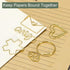 YOKIVE 20 Pcs Gold Envelope Shape Paper Clips, Great for Daily Use, Keep Desk Neat, Art, Home