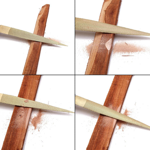 Wood File, Needle File Set | Wood Rasp Files for Wood Working with Rubber Handle in Gift Bag (2 Pack)