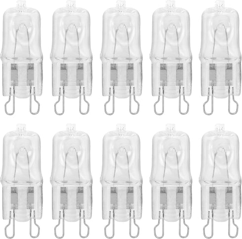 10 Pack Crystal Clear Lense Q75/G9/CL/120V G9 JCD 75 Watt 120 Volt