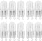 10 Pack Crystal Clear Lense Q75/G9/CL/120V G9 JCD 75 Watt 120 Volt