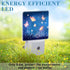 Uiaoiais Night Light Plug into Wall Glowing Butterflies Flying in Garden with Dusk to Dawn Sensor for Kid Girls Boys