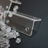 4 x Angled L Brackets, Clear Right Angle Bracket, Polished Clear Transparent Acrylic + 20x M5 Bolts, Corner