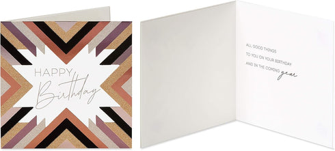 Papyrus Birthday Cards in Black and Gold, 2-Count