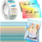 Outus 620 Pieces Thank Cards and Stickers Set Thank Gold Foil Stickers for