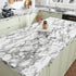 Grey Marble Contact Paper for Countertops, Glossy Peel and Stick Wallpaper 15.8''x78.7'' for Cabinets