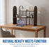 Maplefield Desk Hutch Expandable Shelf Organizer, Walnut Finish, Engineered Wood Desktop Storage Rack for Office, Dorm