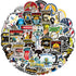 Electrician Stickers for Hard Hats, 50pcs Funny Waterproof Vinyl Decals for Toolbox, Helmet, Bumper