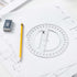 Mr. Pen 360 6 Inch, 2 Pack, - Degree Protractor, Clear Full-Circle Protractors for Precise Angle Measurement, Ideal