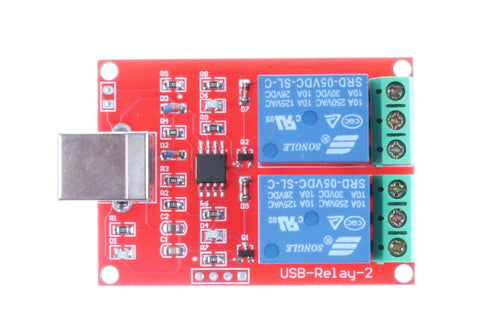 NOYITO 2-Channel 5V USB Control Relay Module, Drive-Free Plug and Play for PC Smart Controller