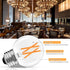 6 PACK G16.5 Bulbs 60 Dimmable 6W G16.5 Bulb, E26 Bulbs 60 2700K bulb CRI80+, AC120V, 600lm LED Watt, Globe LED Light