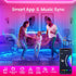 50ft Strip,5050 TJOY Smart Led Strip Lights for Bedroom, Alexa Led Light RGB Color Changing Music Sync Led Lights Strip