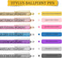 AUAUY Funny Pens, Seven Days of The Week Describing Mentality, Spoof Fun Swear Word Pens for Each Day, Fun Ballpoint