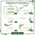 Outus 180 Pieces Thank You for Your Order Card Support Small Business Customer Thank You Cards Gold Foil and Green