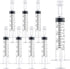 5ml/cc Liquid Measuring Syringe with Caps, Individually Pack of 10 for Scientific Labs, Feeding