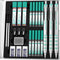 Nicpro 2mm Mechanical Pencils in Case, 3 Pack with 13 Tubes of Lead Refills (HB, 2B, 2H, 4B, 4H, 6B & Colors)