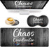 VSOJSOJKE Large Game Mouse Pad + Wrist Support Pad + Coffee Coaster, Quote