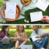 Motiskyy 12 Set Set 5.5 4.25 Inches Camp Lined Flat Cards and Envelopes x Camp Stationary with Envelopes for Boys