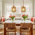 6W Bulb Light(3000K) Dimmable 15ft Plug in Pendant Light with LED Warm Switch Cute Rattan Hanging Lamp Cord Hand Woven