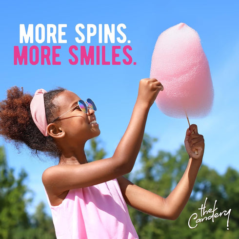 (2-Pack) 3 LBS The Candery Cotton Candy Floss Sugar Includes | Raspberry Blue and Strawberry | Plastic, Reusable Jars |
