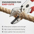 Ronan Multi-Cut Quick Change Utility Cutter, Razor Sharp Multipurpose Cutting Tool Cuts Cable, Wood, Carpet, Laminate