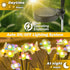 2 Pack 12LED IP65 Solar Swaying Butterfly Lights, Warm White Waterproof Auto On/Off Outdoor Garden Lights for Patio