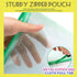 LEOBRO 4 Pack Mesh Zipper Pouch, 13.2"x 9.2" A4 Size Bags with Zipper, Plastic Envelopes for Organization & Travel