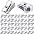 Fumete 96 Pcs Handheld Metal Pencil Sharpeners, Single Hole Aluminum Alloy Manual Sharpener Bulk for School Office