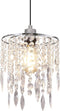 H11.81''X D8.66'' Chandelier Shades, Mini Crystal Shade, Acrylic Beaded Hanging Lampshade, Modern