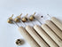 Set 6 set set of tools for Ukrainian Easter eggs decorating, Kistka decorated with hand wood-burned pysanky symbols