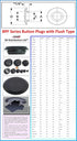 Caplugs BPF Series Button Plugs - Assorted 40 Pack, 10 Each of 1-1/4", 1-1/2", 1-3/4", 2", Black